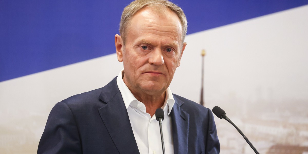 Szef PO Donald Tusk.