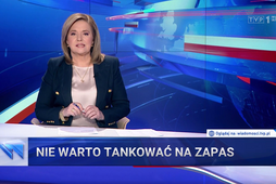 Kadr z Wiadomości z 6 października 2023 r.