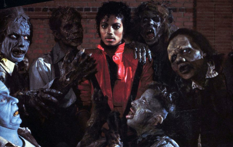 Michael Jackson w teledysku do utworu "Thriller"