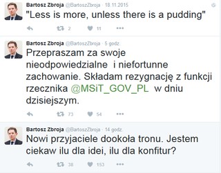 Rzecznik MSiT: Kłopotliwy wpis na Twitterze i dymisja