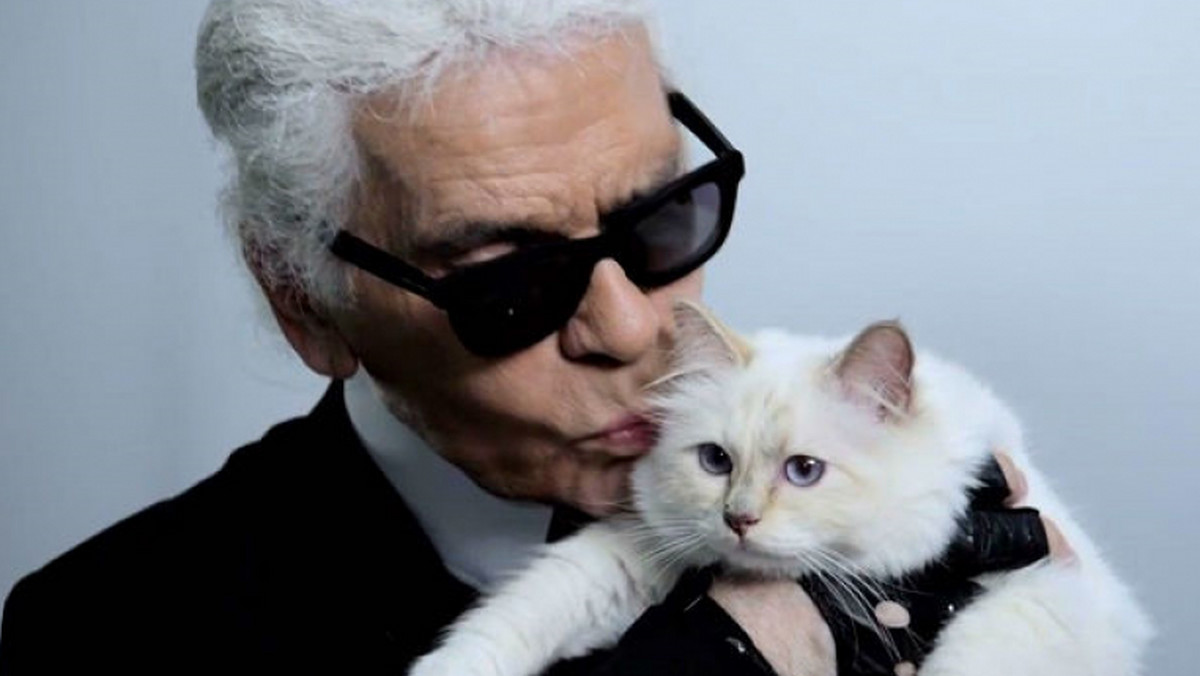 Karl Lagerfeld i kotka Choupette