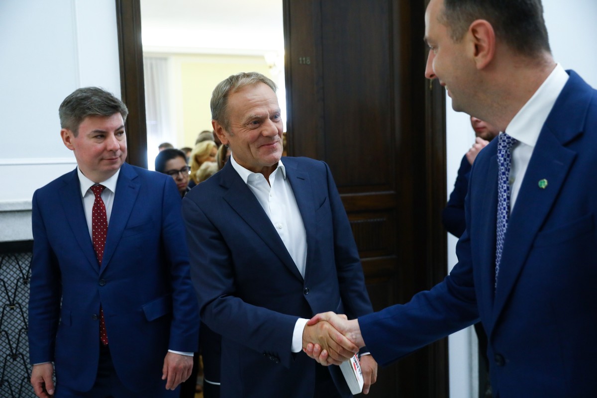 Donald Tusk, Jan Grabiec, Władysław Kosiniak-Kamysz