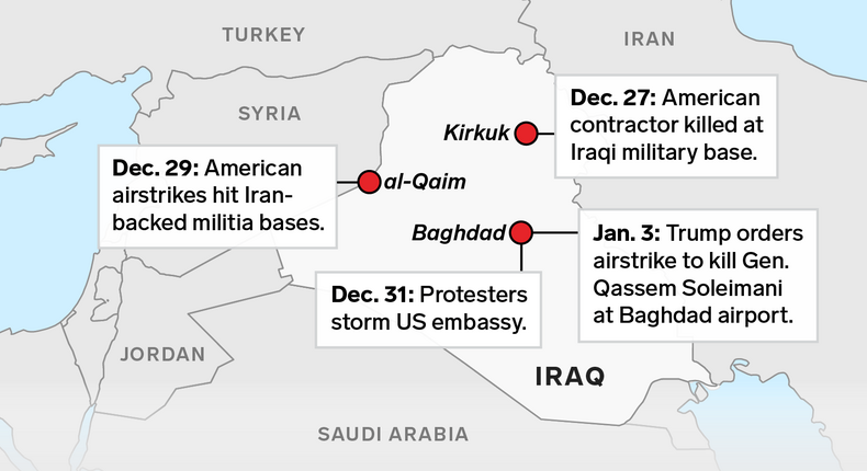 iraq airstrike map as of jan 3