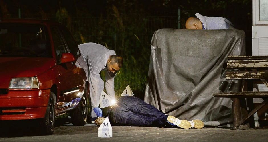 Telo ubijenog galeta