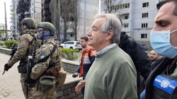 Guterres w Borodziance: Wyobrażam sobie moje wnuczki uciekające stąd w popłochu