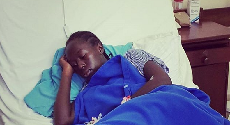 Akothee's daughter hospitalized (Instagram)