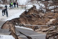 Dziura osuwisko Ostrowiec Świętokrzyski 3