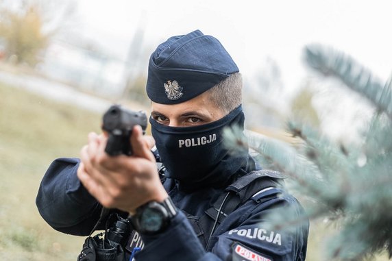 ćwiczenia poznańskich policjantów fot. KMP Poznań