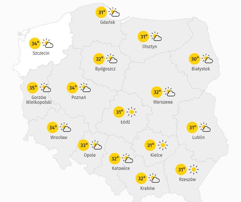 Pogoda na poniedziałęk - 2706