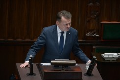 Błaszczak odrzekł na słowa Tuska o 'manifeście szarego człowieka': Pan nie ma skrupułów