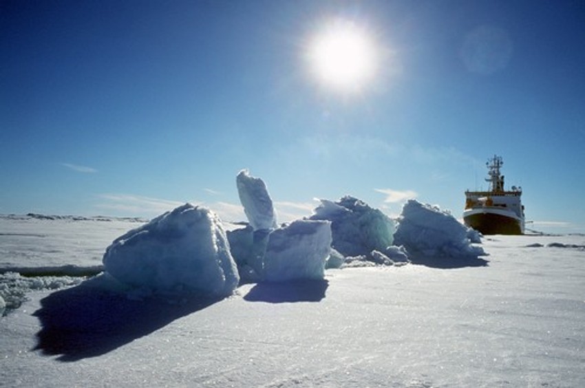 Ostrvo na koje je Polarstern naleteo