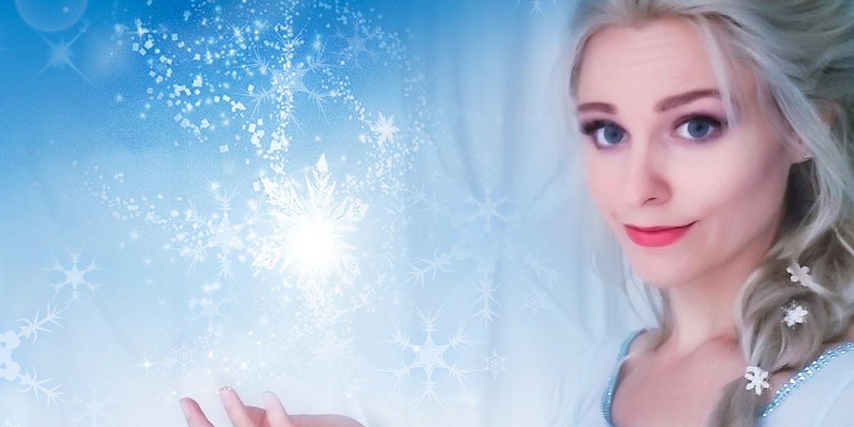 Jenna Bell as the Snow Queen.