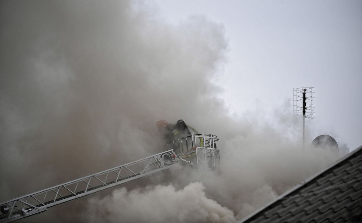 Pożar domu jednorodzinnego w Łomiankach
