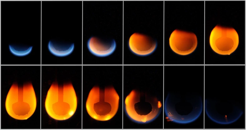 Eksperyment NASA pokazuje, jak rozchodzą się płomienie w kosmosie