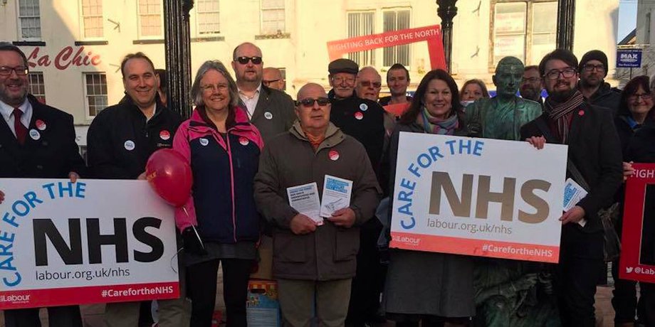 Labour campaigners in Whitehaven, Cumbria last month.