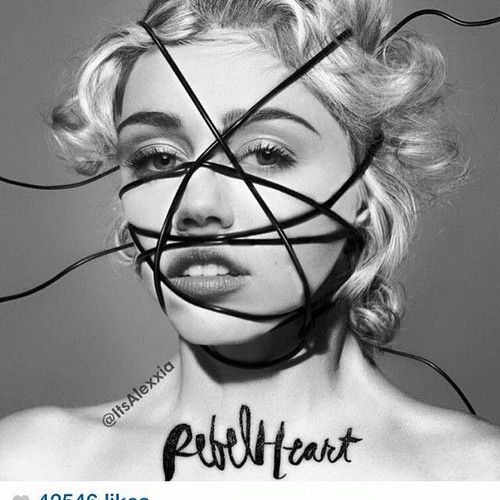 Miley Cyrus jako Madonna na okładce 'Rebel Heart'