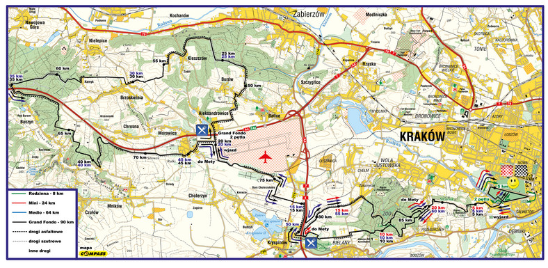 Plan trasy SMLT Kraków