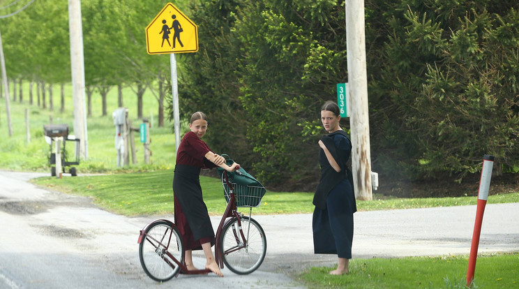 Amish lányok Pennsylvaniában / Fotó: Northfoto