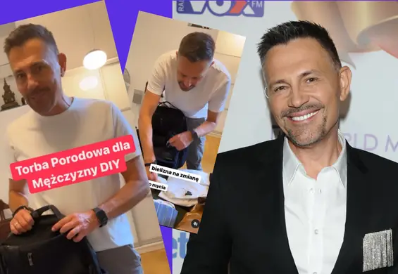 Krzysztof Ibisz pokazał swoją "torbę porodową". "Będziesz super tatą!" — komentują internauci