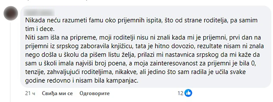 Iskustvo Novosađanke sa male mature