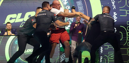 Ogromna awantura na konferencji CLOUT MMA 1. Marcin Najman i Paweł Bomba skoczyli sobie do gardeł [WIDEO]