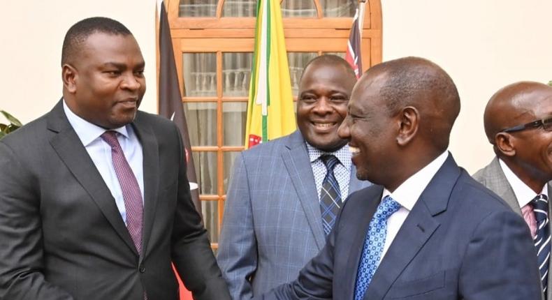 President William Ruto with Rashid Echesa