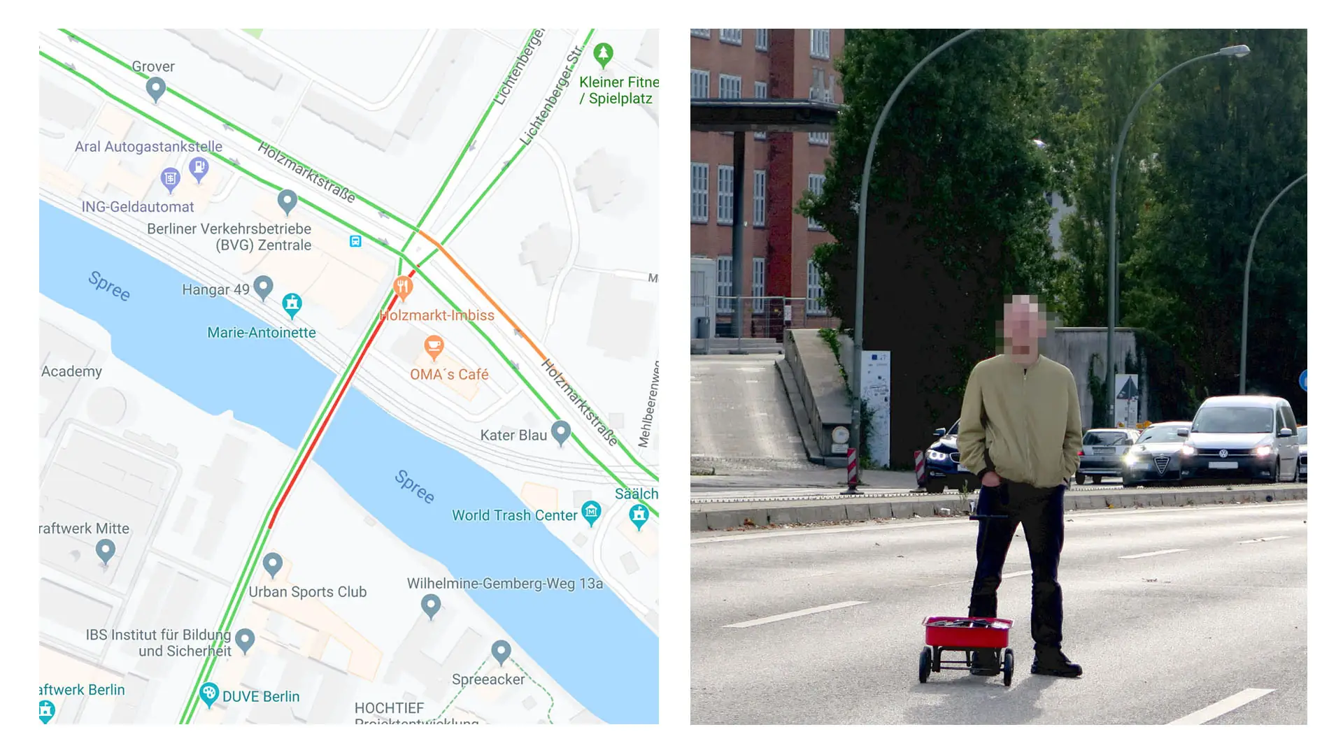 Niemiecki artysta zhakował Google Maps, biorąc na spacer 99 smartfonów