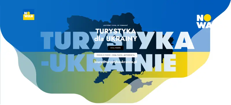 &quot;Co My, ludzie turystyki możemy zrobić tu i teraz? To, co po potrafimy najlepiej, to, co robimy z powodzeniem od lat. Zorganizować transport i noclegi&quot; - piszą organizatorzy na stronie turystykaukrainie.pl / Strona internetowa inicjatywy &quot;Turystyka dla Ukrainy&quot;