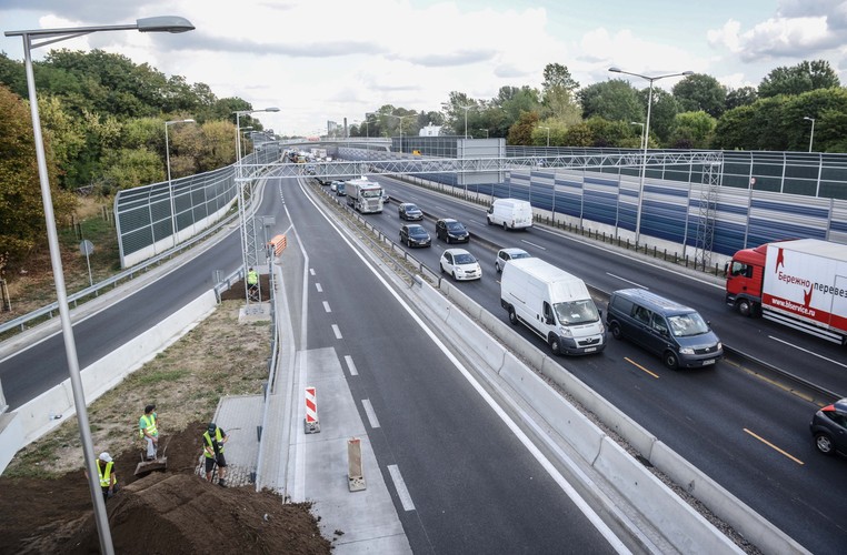 Trasa AK i most Grota-Roweckiego 
<br><br>
fot. (zuz) PAP/Jakub Kamiński