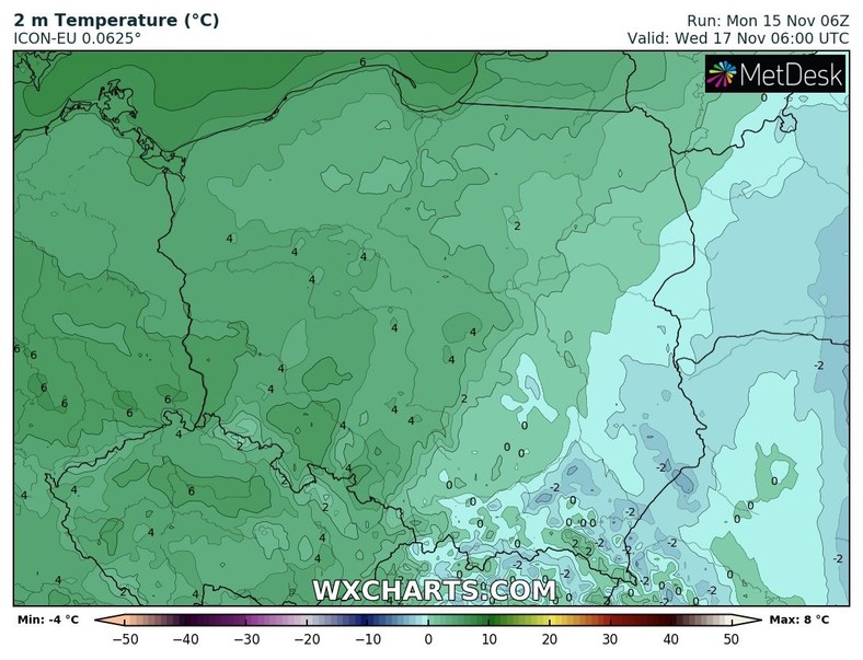 W nocy na wschodzie i w Małopolsce pojawią się przymrozki