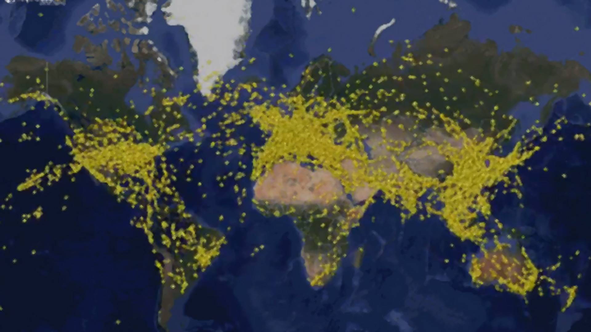 Snimak svih letova u danu najveće avio gužve u istoriji