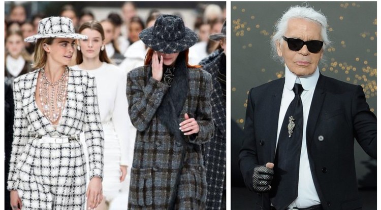 Alpesi táj, meseszép ruhák és zokogó modellek - Ilyen volt Karl Lagerfeld utolsó kollekció bemutatója