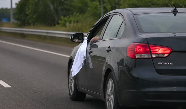 Krpa na automobilu