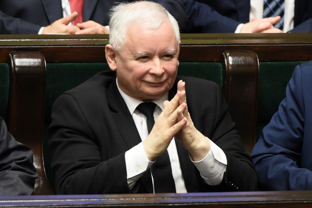 Jarosław Kaczyński w Sejmie.