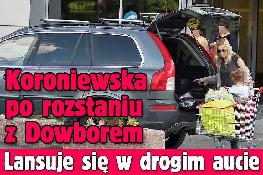 Koroniewska po rozstaniu z Dowborem Lansuje się w drogim aucie