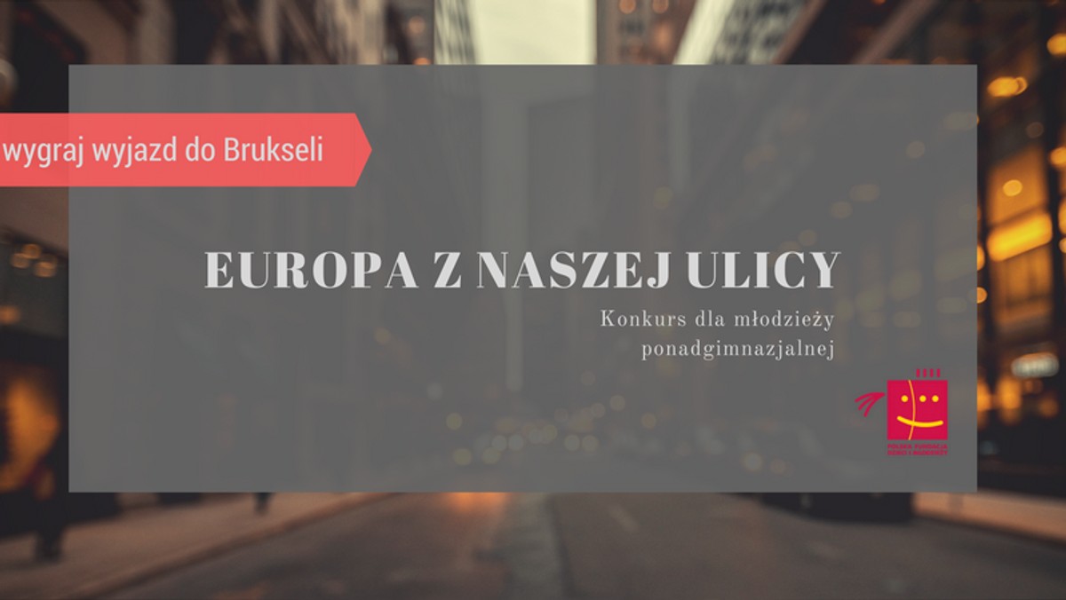 Konkurs skierowany jest do młodzieży szkół ponadgimnazjalnych z całej Polski. Zadaniem, z którym musi się ona zmierzyć to odnalezienie wspólnego mianownika pomiędzy najbliższą okolicą a europejską wspólnotą – jej tradycją i wartościami. Zgłoszenia można nadsyłać do 22 listopada.