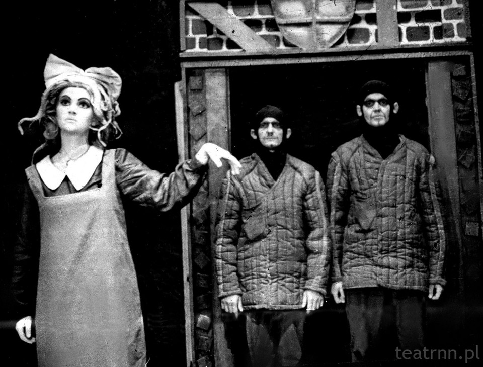 Scena ze spektaklu „Elżbieta Bam” Teatru Gong 2, 1967 r.