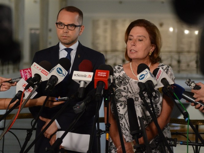 Michał Szczerba i Małgorzata Kidawa-Błońska