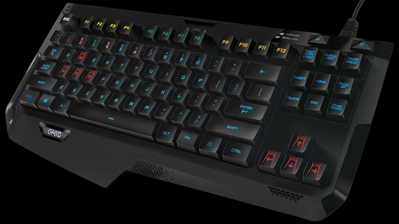 Firma Logitech opracowała własne przełączniki Romer-G, które są nieco szybsze i cichsze od najbardziej popularnych Cherry MX