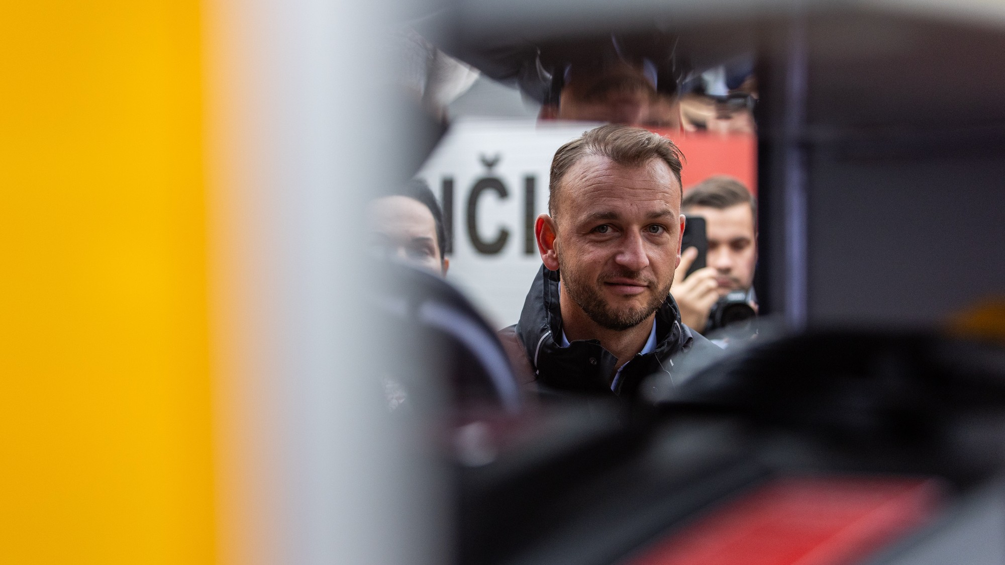 Minister Matúš Šutaj Eštok počas odovzdávania hasičskej tehcniky 19.12.2024
