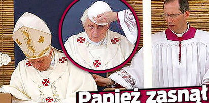 Papież zasnął podczas mszy!