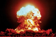 View of the Badger nuclear explosion