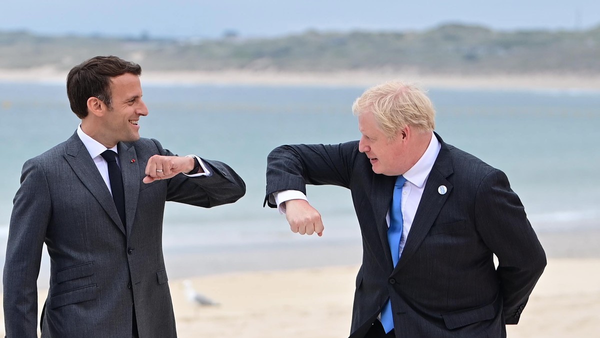 Emmanuel Macron i Boris Johnson