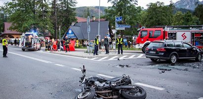 Tragiczny wypadek w Zakopanem. Zginął młody motocyklista