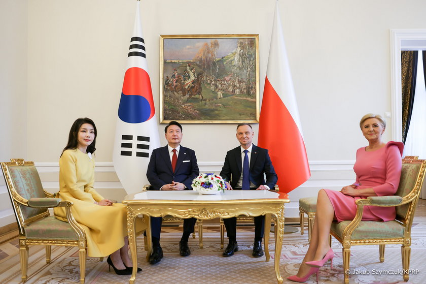 Pary prezydenckie Republiki Korei i Polski.