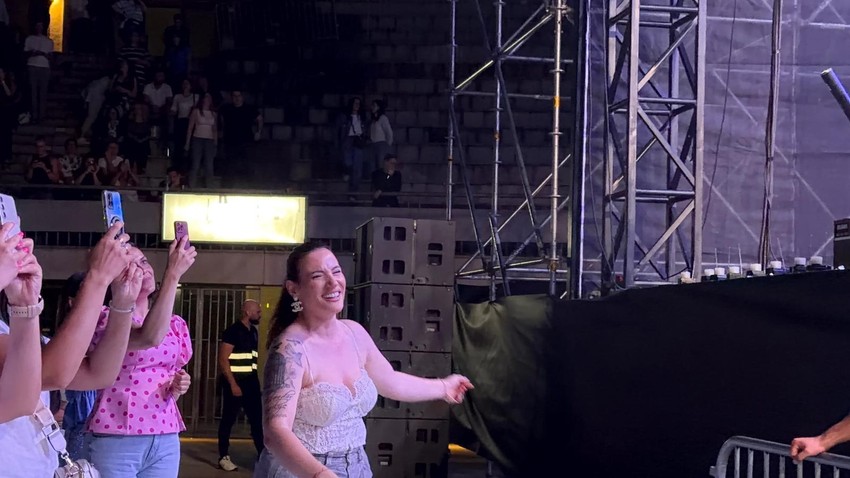 Kristina Spalević na Ćaninom koncertu 