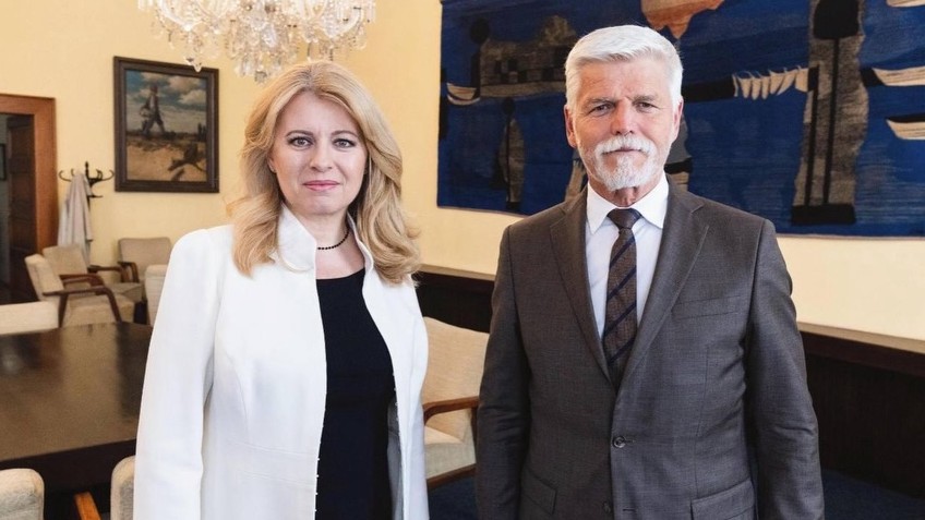 Bývalá prezidentka Zuzana Čaputová a český prezident Petr Pavel.