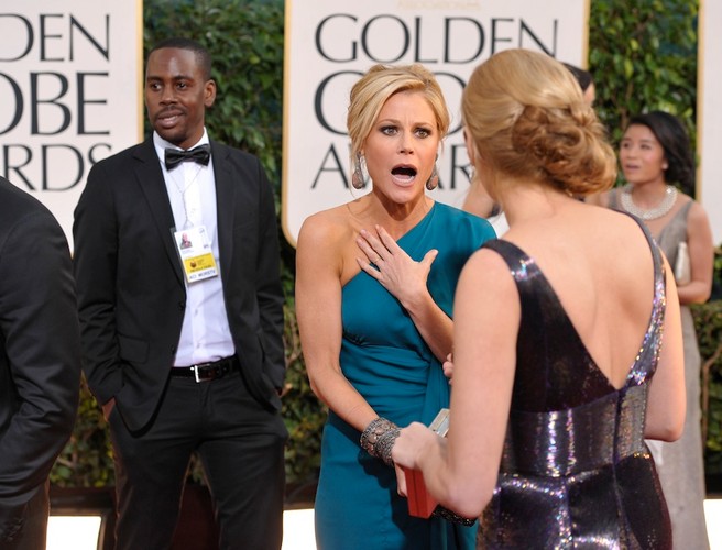 Julie Bowen i Taylor Swift spotkanie na czerwonym dywanie