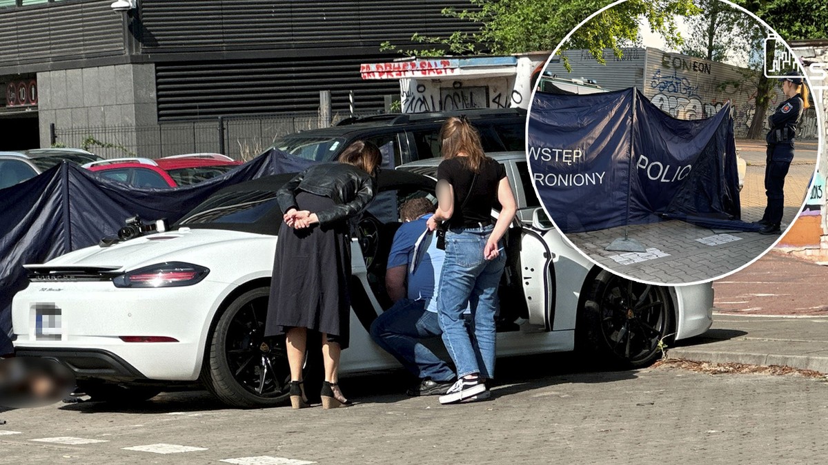 Śmierć mężczyzny w porsche. Wszystko pod okiem kamer. Śledczy zabrali głos