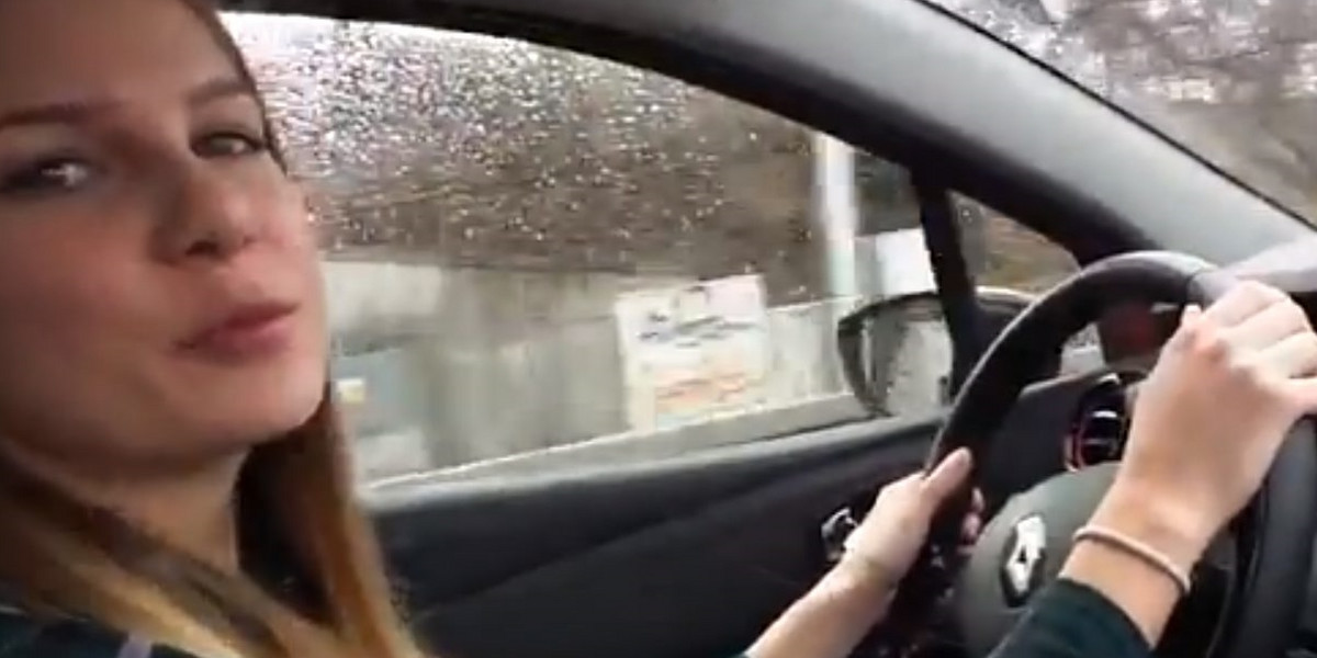 Marta Wierzbicka chwali się jazdą samochodem